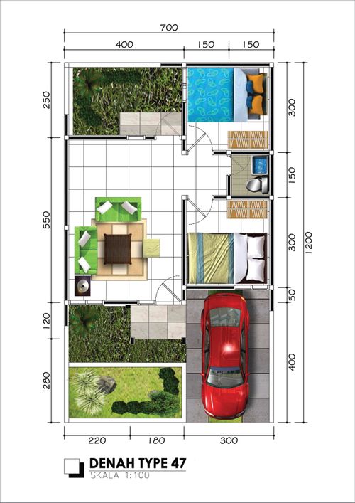 Layout Tipe 47